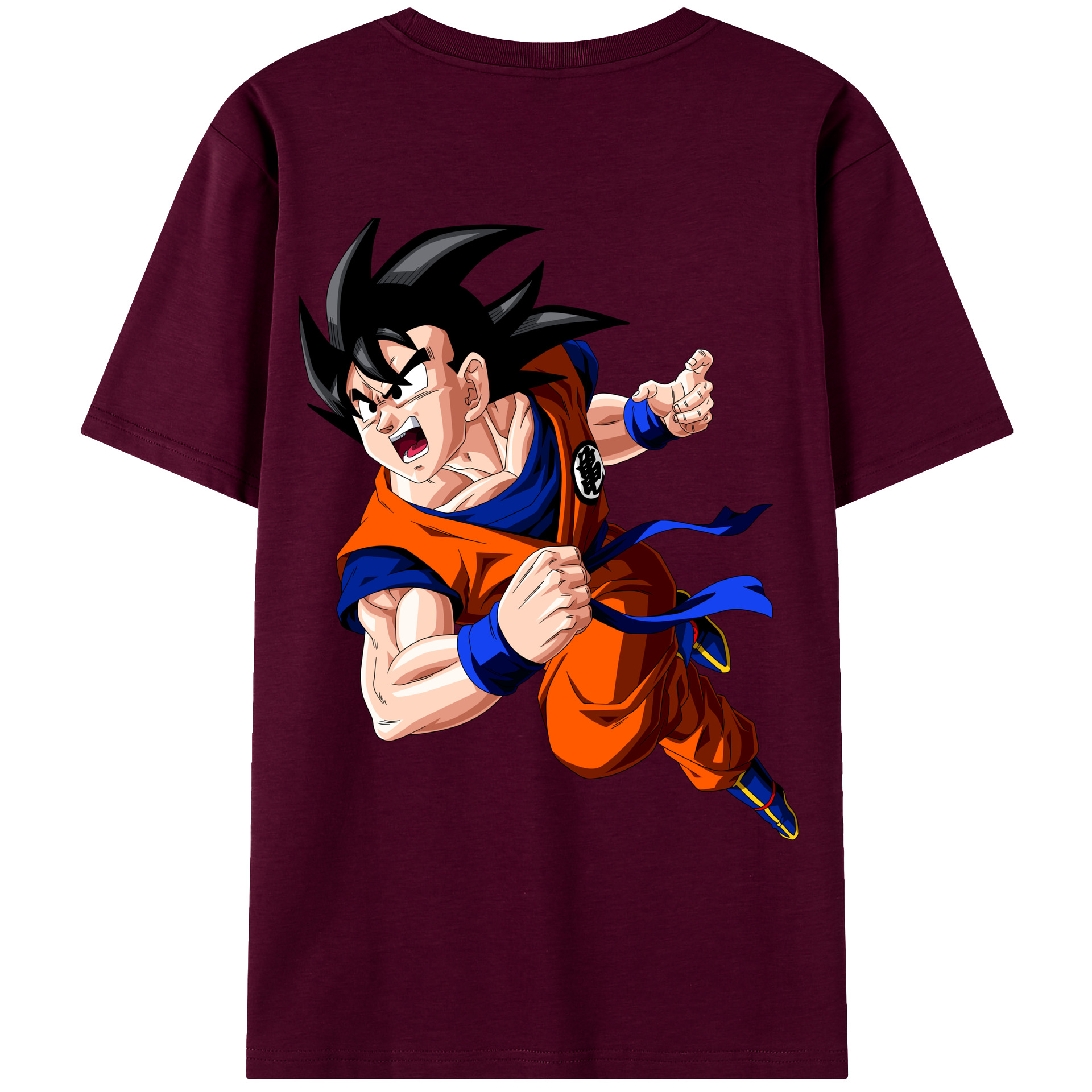 （画像用） ドラゴンボール 孫悟空（そん ごくう）Son Goku カカロット DRAGON BALL Kakarotto レディース半袖Tシャツ(バックプリント)